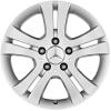 Mercedes 5 Double Spoke [169-16] Titanium Silver Wheel Img 1