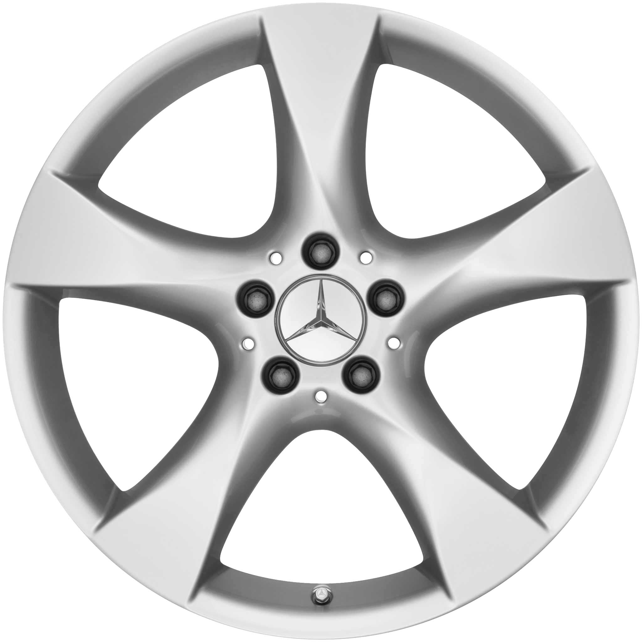 Mercedes 5 Spoke [172-18] Titanium Silver Alloy Wheel Product Image #1