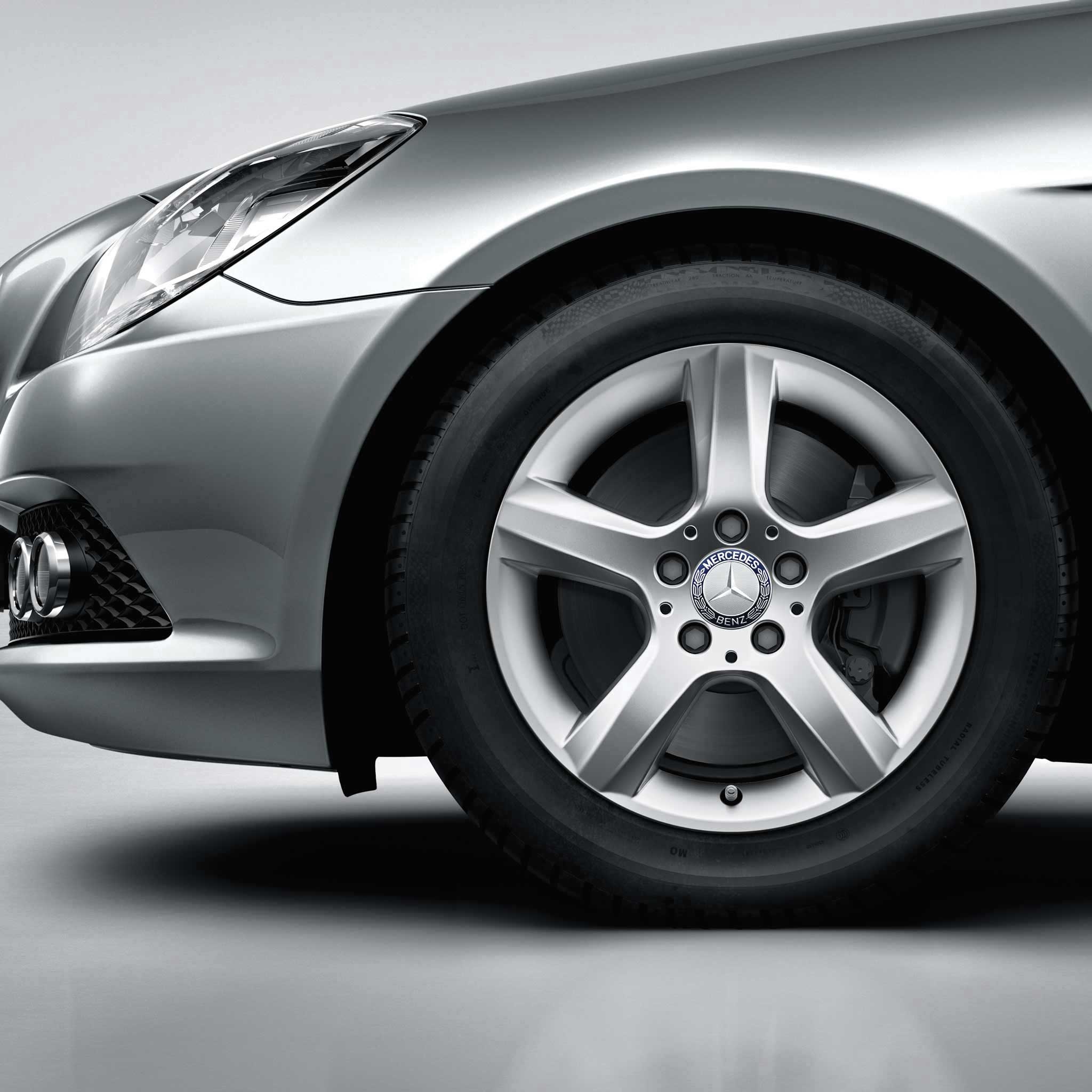 Mercedes 5 Spoke [172-16] Titanium Silver Alloy Wheel Product Image #3