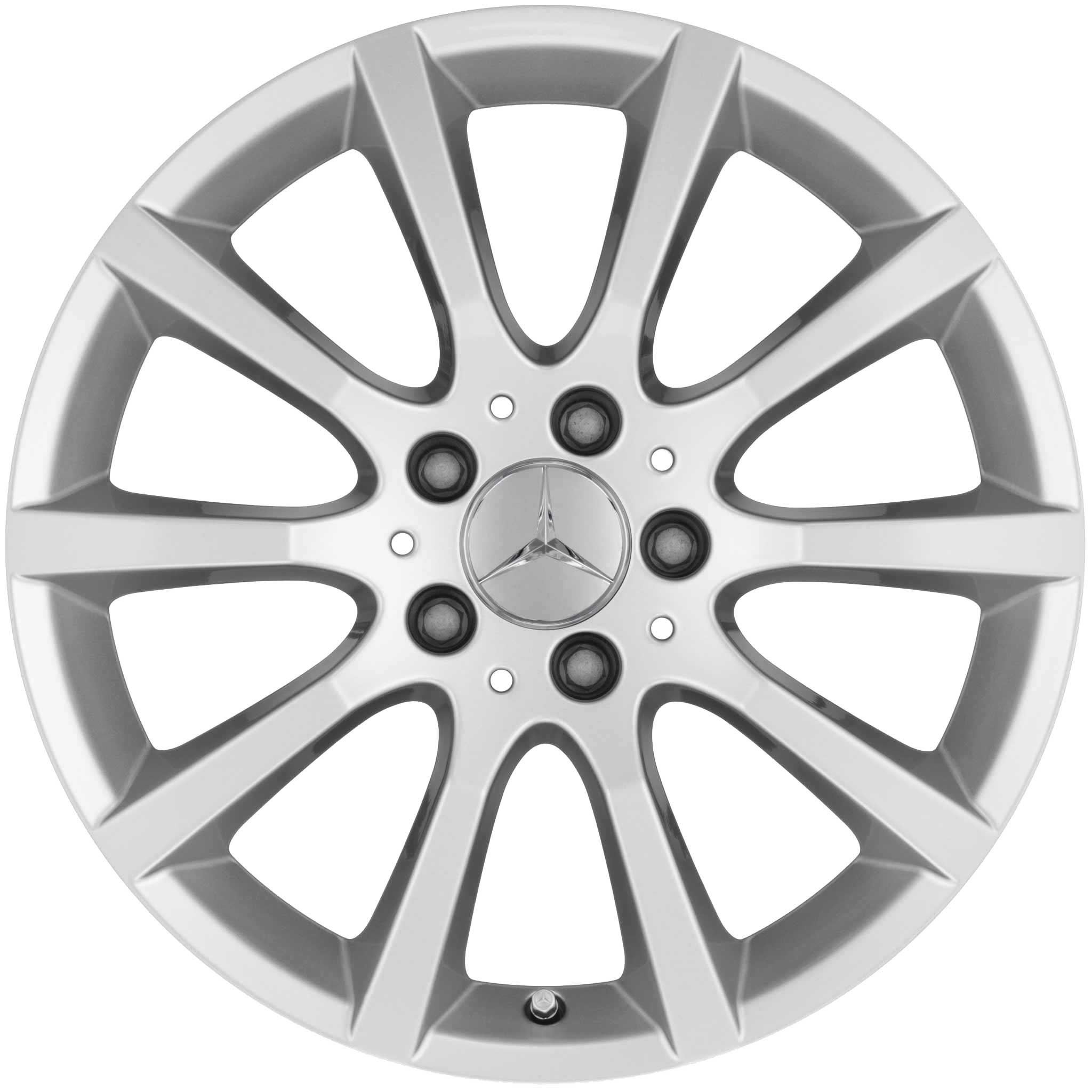 Mercedes 10 Spoke [172-17] Titanium Silver Alloy Wheel Product Image #1