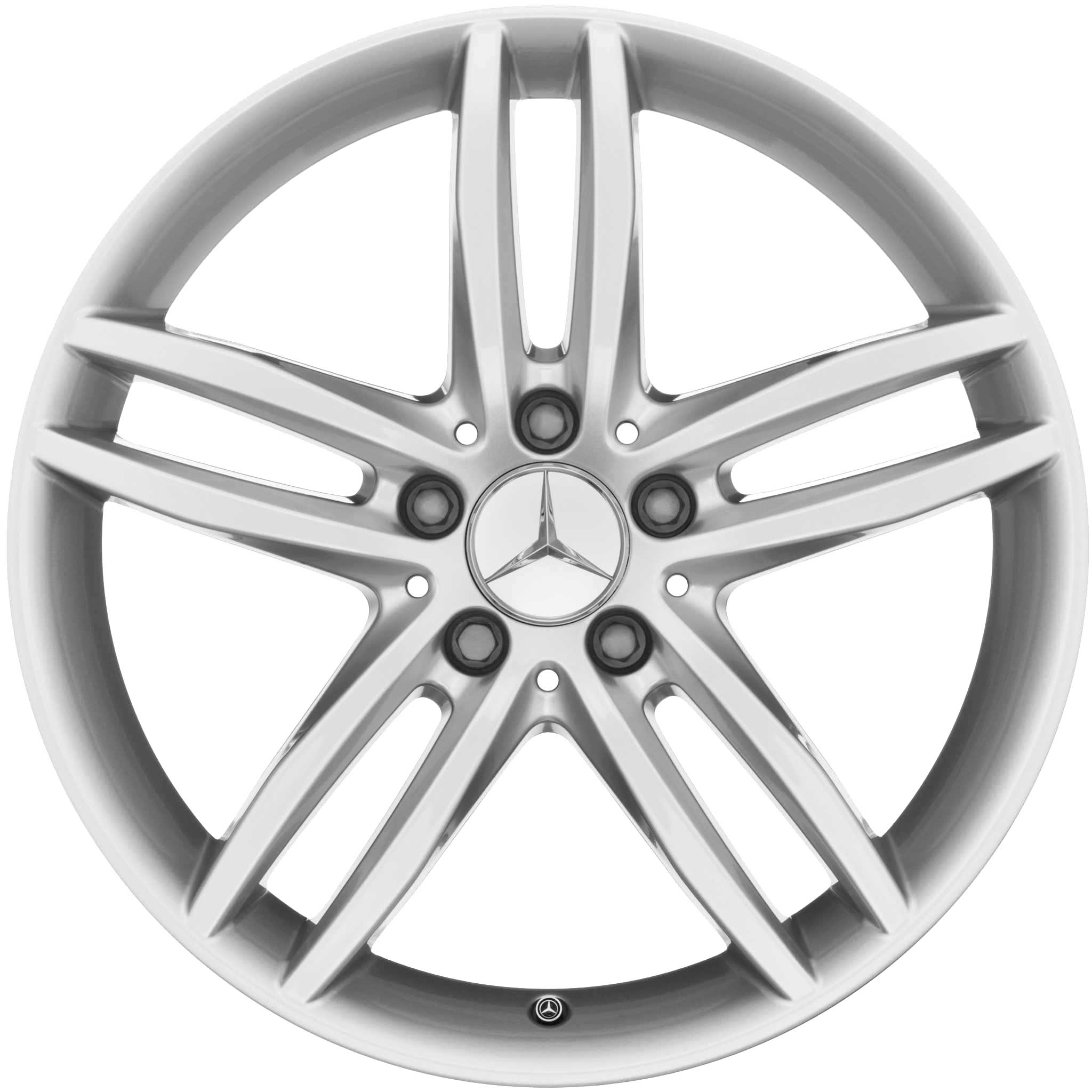 Mercedes 5 Twin Spoke [172-18] Vanadium Silver Alloy Wheel Product Image #1