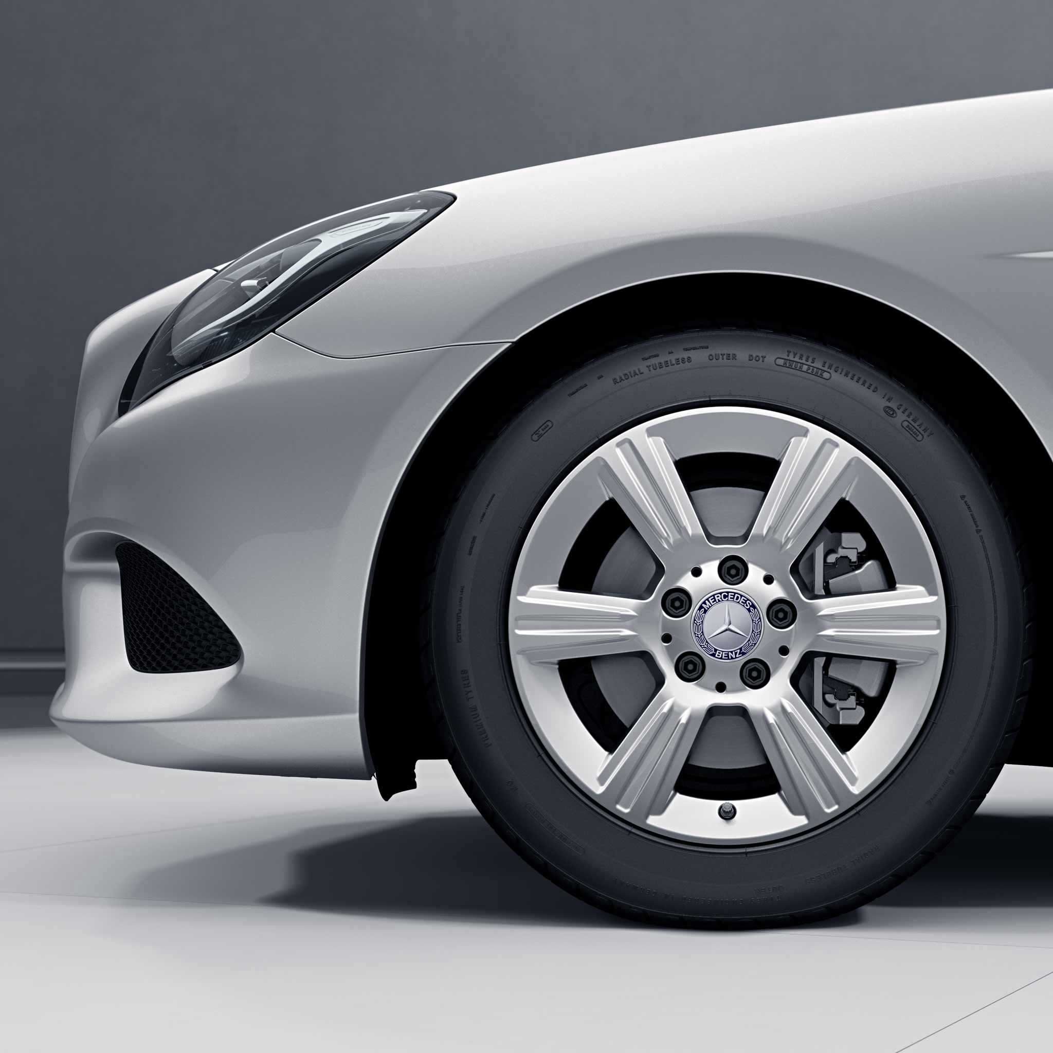 Mercedes 6 Spoke [172-16] Titanium Silver Alloy Wheel Product Image #3