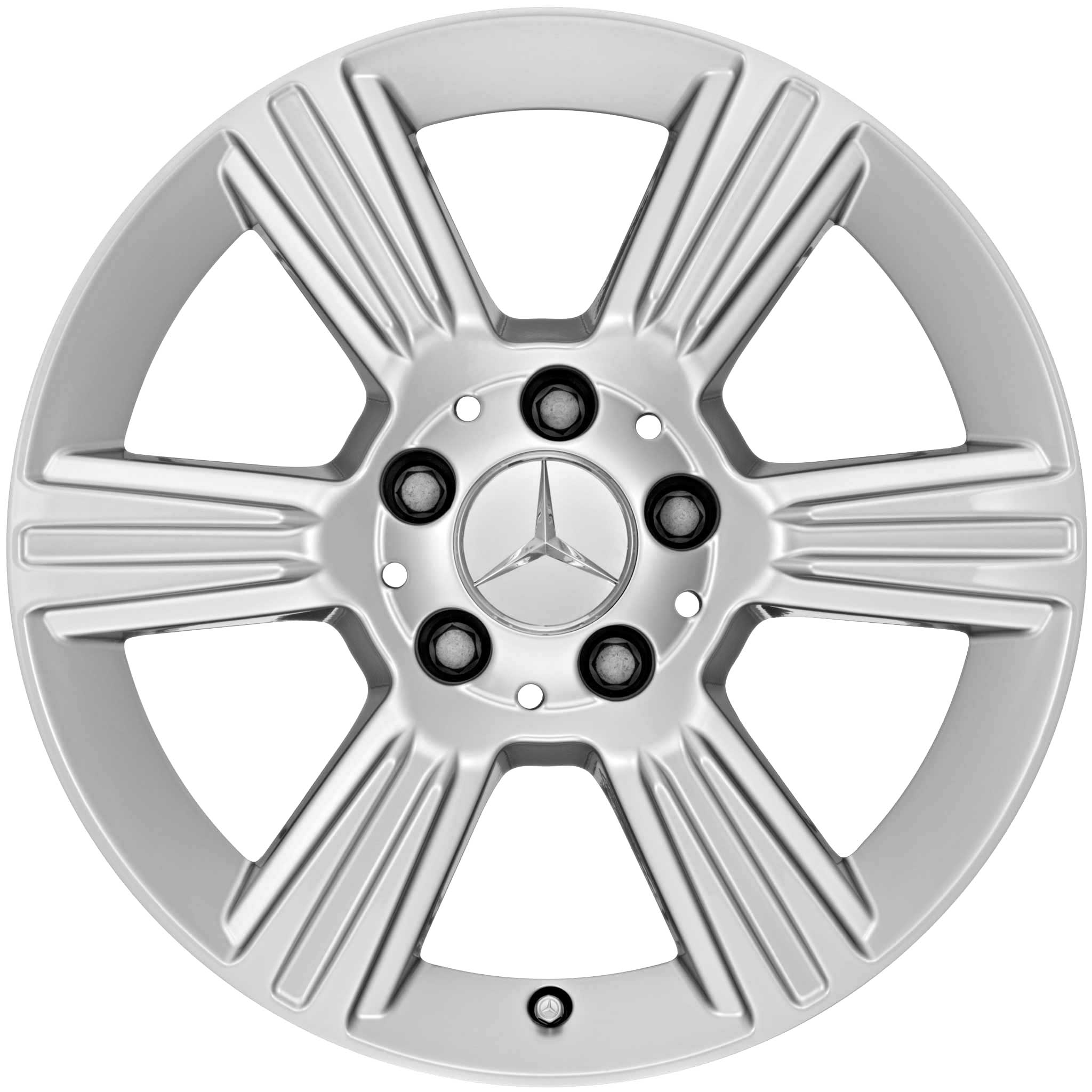 Mercedes 6 Spoke [172-16] Titanium Silver Alloy Wheel Product Image #1