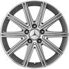 Mercedes 10 Spoke [172-17] Palladium Silver with High Sheen Wheel Img 1