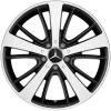 Mercedes 5 Spoke [172-18] Matt Black with High Sheen Wheel Img 1
