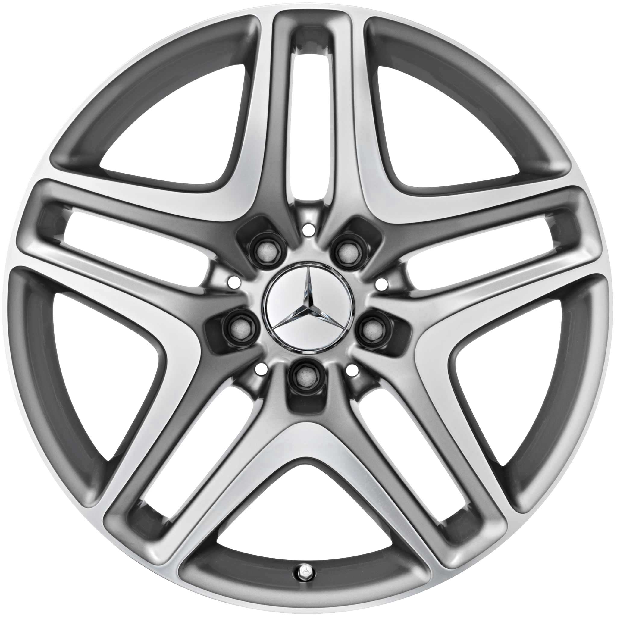 Mercedes 5 Spoke [172-18] Palladium Silver with High Sheen Alloy Wheel Product Image #1
