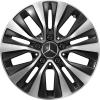 Mercedes 5 Twin Spoke [177-16] Gloss Back with High Sheen Wheel Img 1