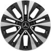 Mercedes 5 Twin Spoke [177-16] Matt Black with High Sheen Wheel Img 1