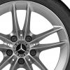 Mercedes 5 Twin Spoke [177-16] Vanadium Silver Wheel Img 2
