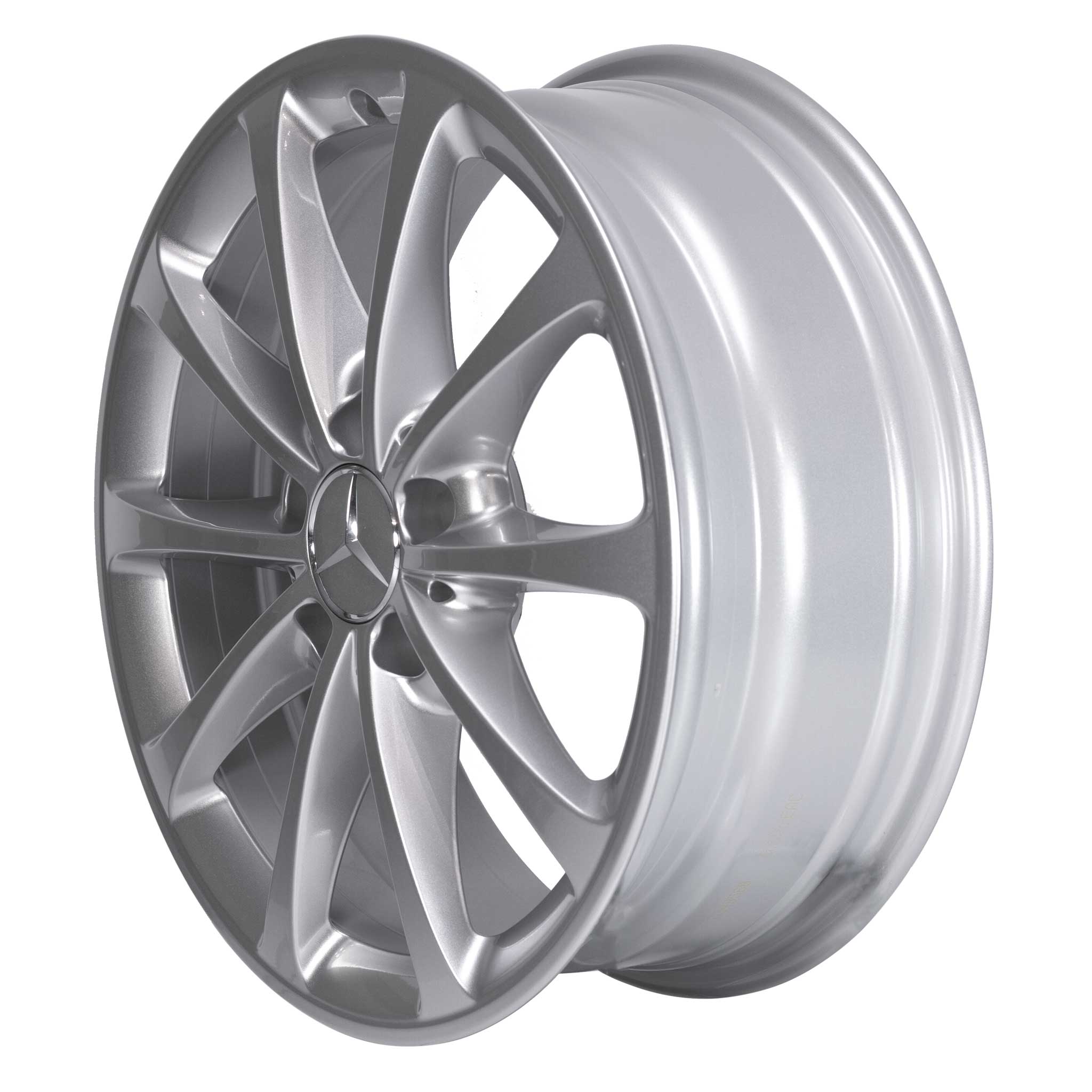 Mercedes 10 Spoke [177-17] Vanadium Silver Alloy Wheel Product Image #3