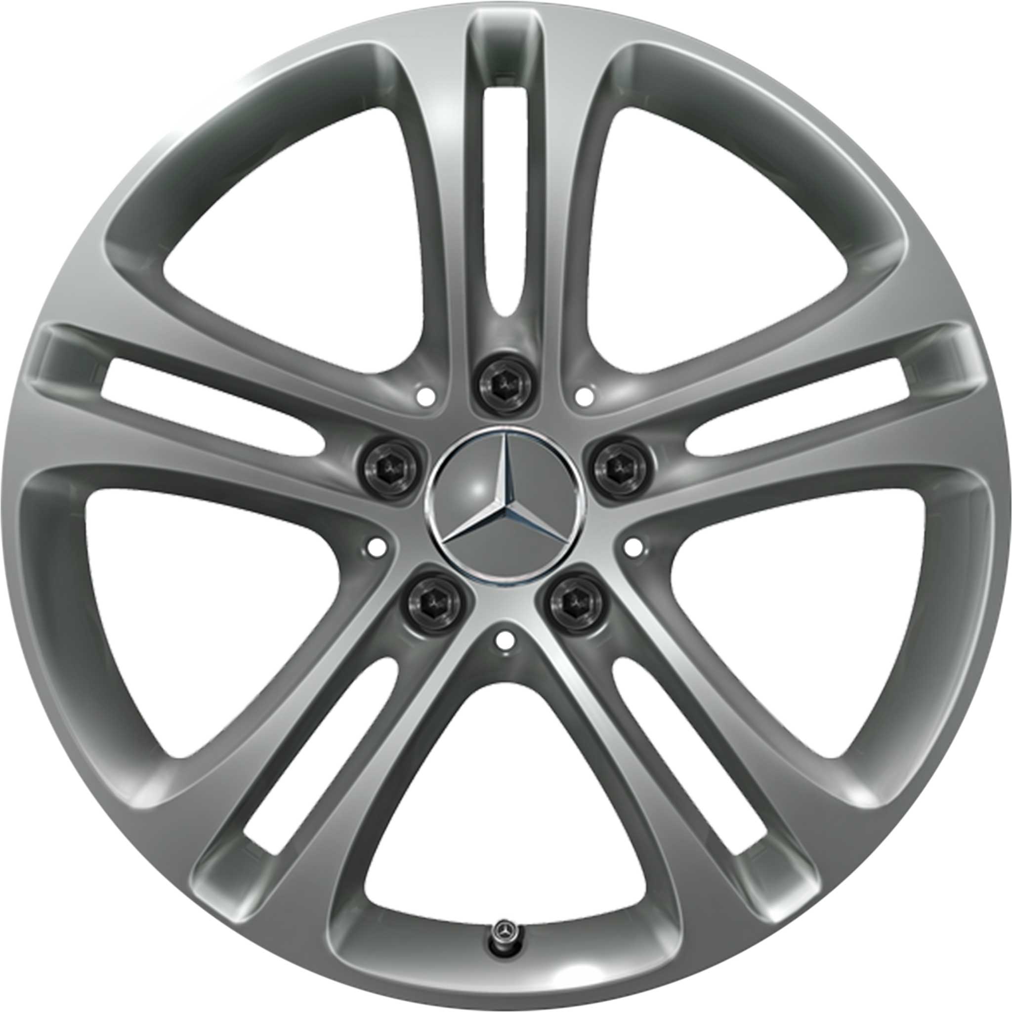 Mercedes 5 Twin Spoke [177-17] Himalaya Grey Alloy Wheel Product Image #1