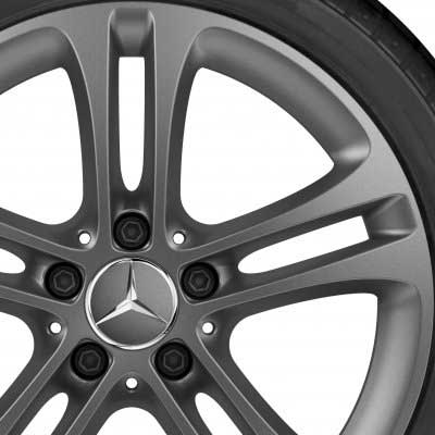 Mercedes 5 Twin Spoke [177-17] Matt Himalaya Grey Alloy Wheel Product Image #2
