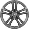Mercedes 5 Twin Spoke [177-17] Matt Himalaya Grey Wheel Img 1