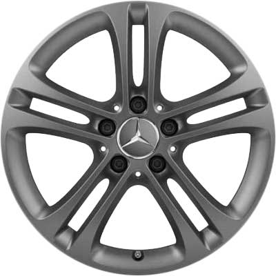 Mercedes 5 Twin Spoke [177-17] Matt Himalaya Grey Alloy Wheel Product Image #1