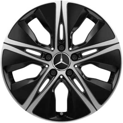 Mercedes 5 Hole [177-18] Gloss Black with High Sheen Alloy Wheel Product Image #1