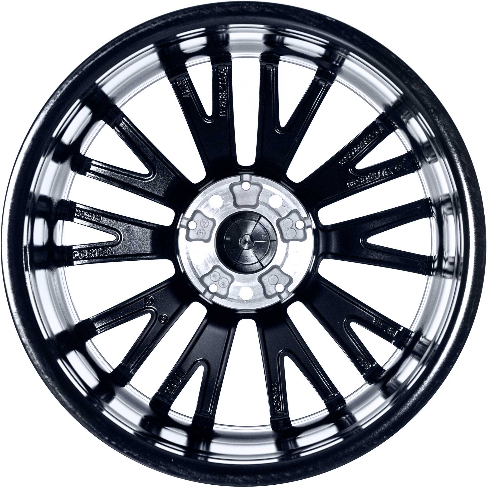 Mercedes Y Spoke [177-18] Gloss Black Alloy Wheel Product Image #3