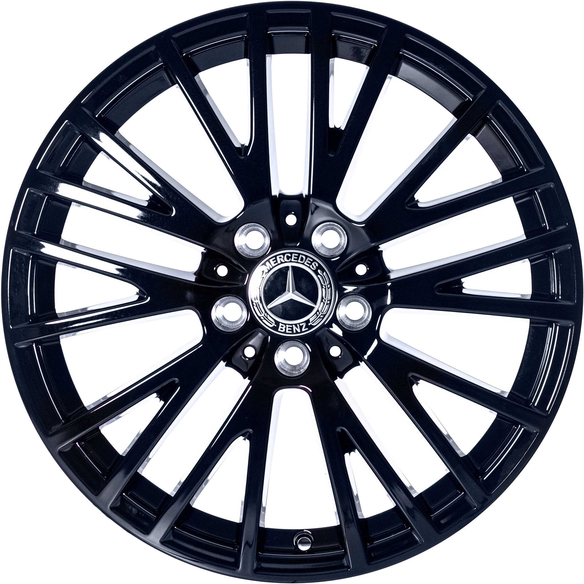 Mercedes Y Spoke [177-18] Gloss Black Alloy Wheel Product Image #1
