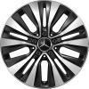Mercedes 5 Twin Spoke [177-17] Gloss Back with High Sheen Wheel Img 1