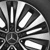 Mercedes 5 Double Spoke [177-17] Matt Black with High Sheen Wheel Img 2
