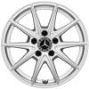 Mercedes 5 Twin Spoke [177-16] Vanadium Silver Wheel Img 1