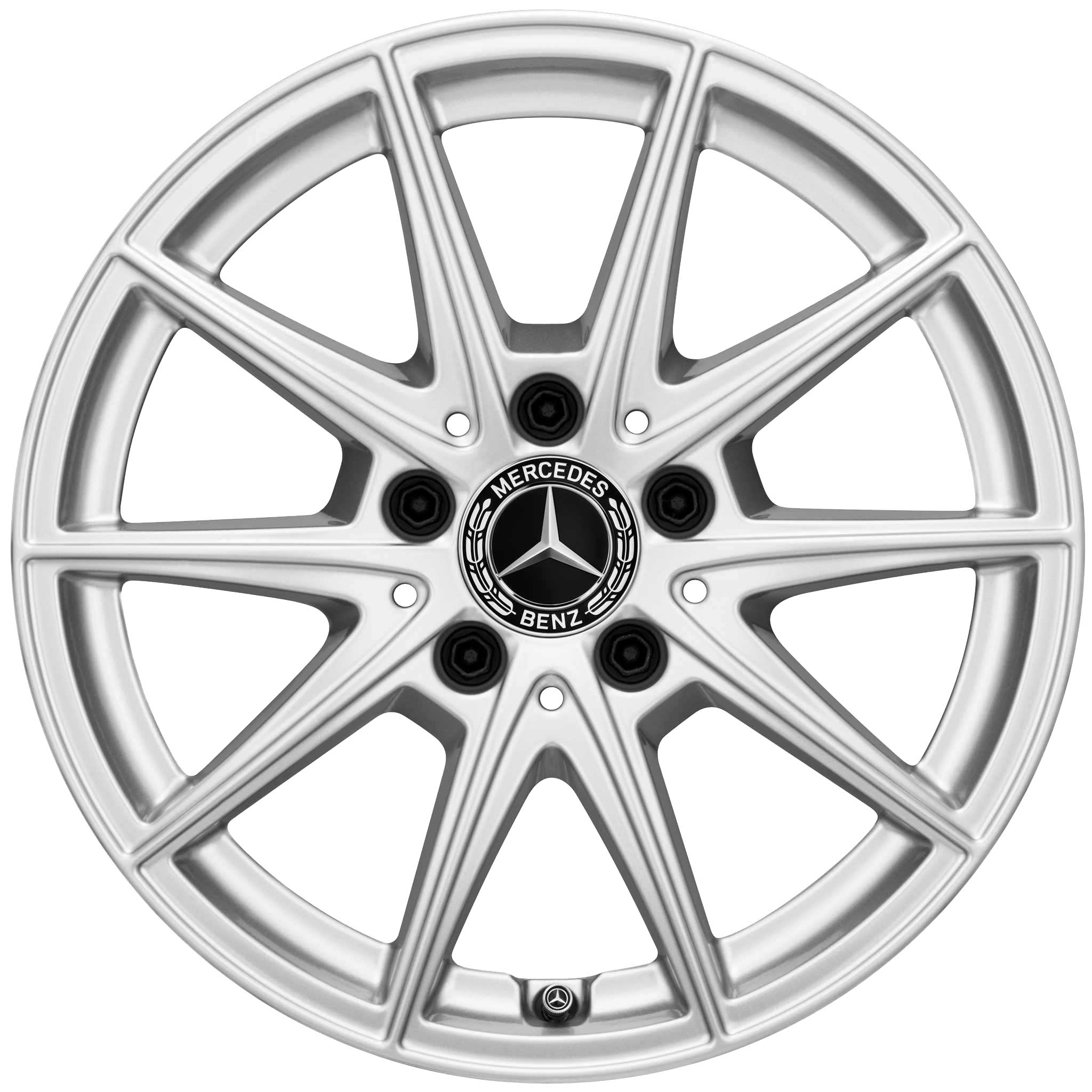 Mercedes 5 Twin Spoke [177-16] Vanadium Silver Alloy Wheel Product Image #1