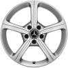 Mercedes 5 Spoke [177-17] Vanadium Silver Wheel Img 1