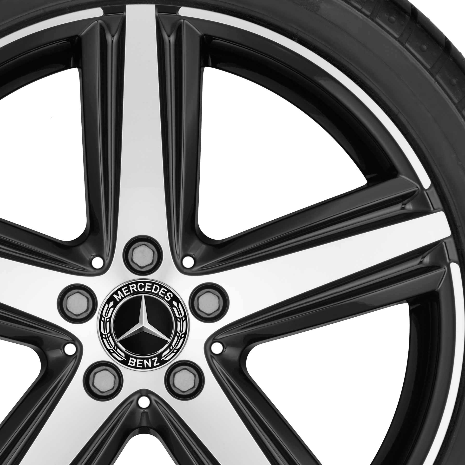 Mercedes 5 Spoke [177-19] Gloss Black with High Sheen Alloy Wheel Product Image #2