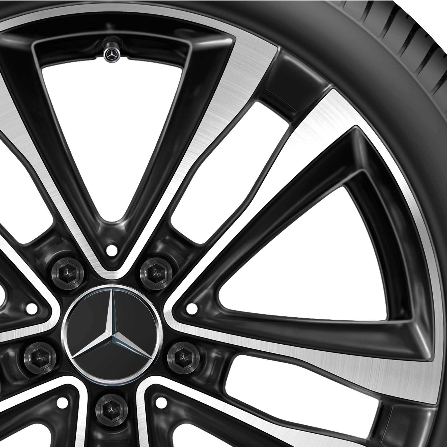 Mercedes 5 Twin Spoke [177-18] Gloss Black with High Sheen Alloy Wheel Product Image #2