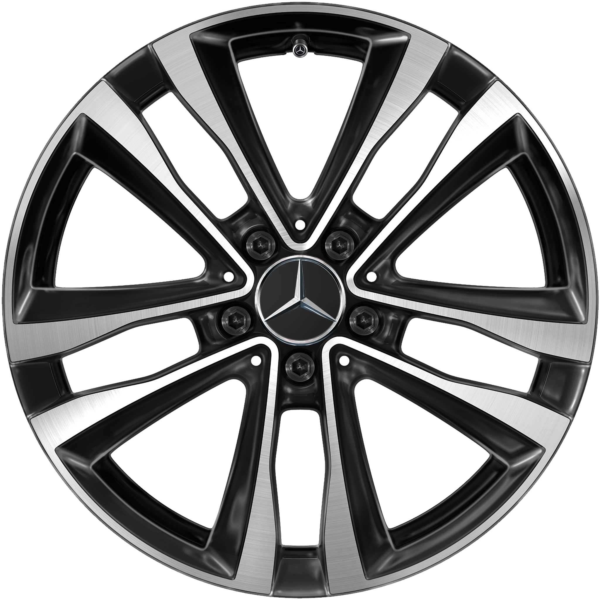 Mercedes 5 Twin Spoke [177-18] Gloss Black with High Sheen Alloy Wheel Product Image #1