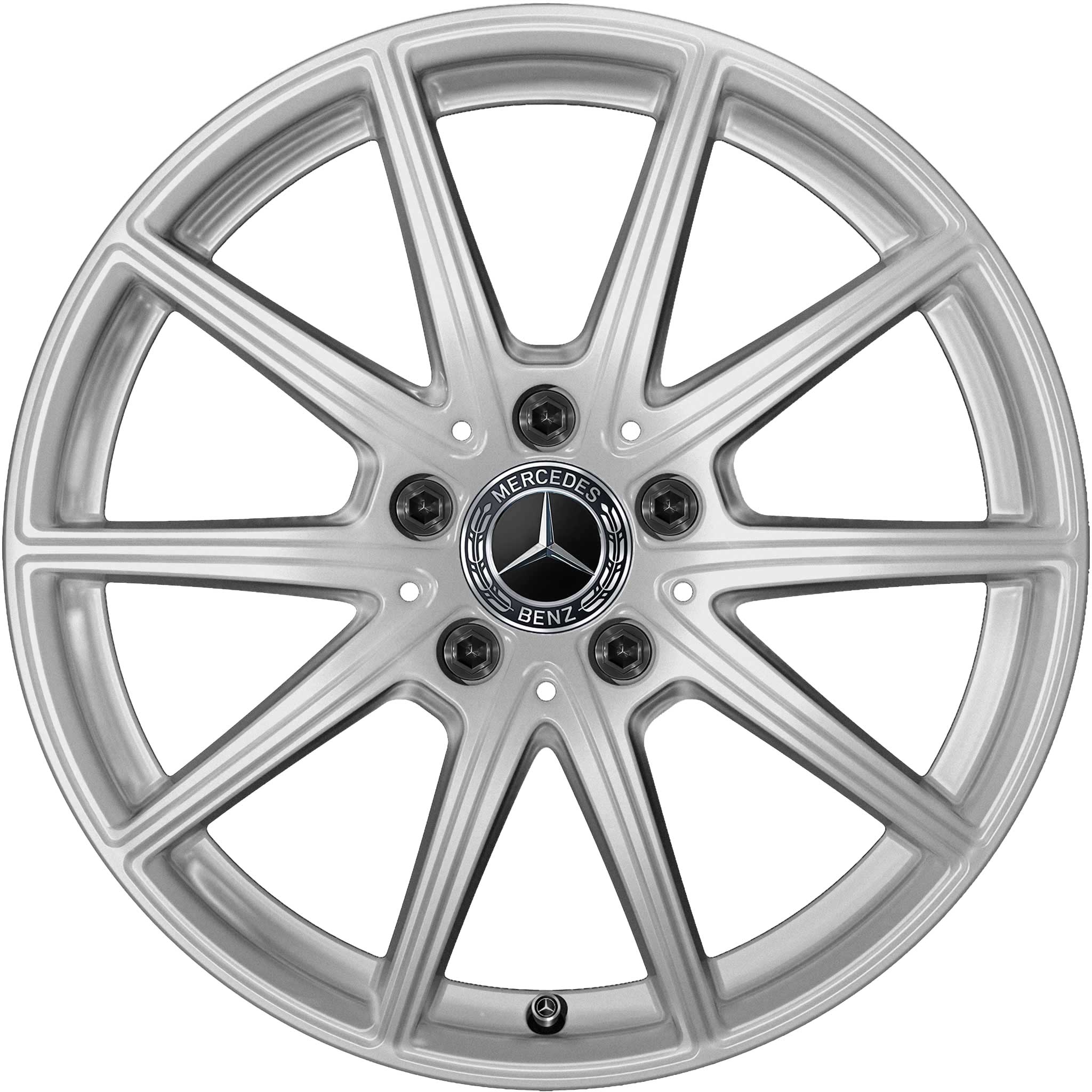 Mercedes 10 Spoke [177-17] Vanadium Silver Alloy Wheel Product Image #1