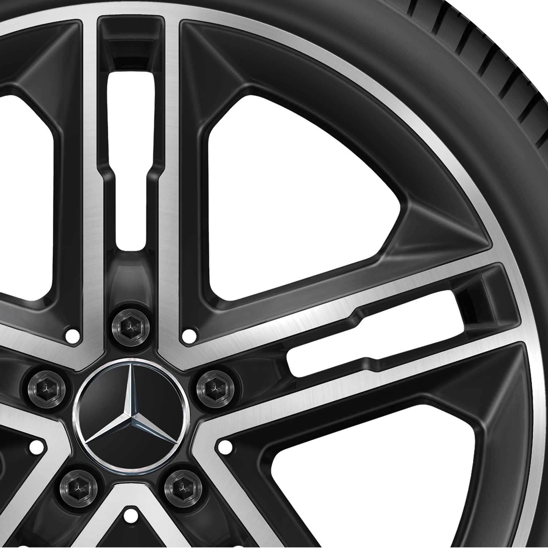 Mercedes 5 Twin Spoke [177-19] Gloss Black with High Sheen Alloy Wheel Product Image #2