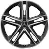 Mercedes 5 Twin Spoke [177-19] Gloss Black with High Sheen Wheel Img 1