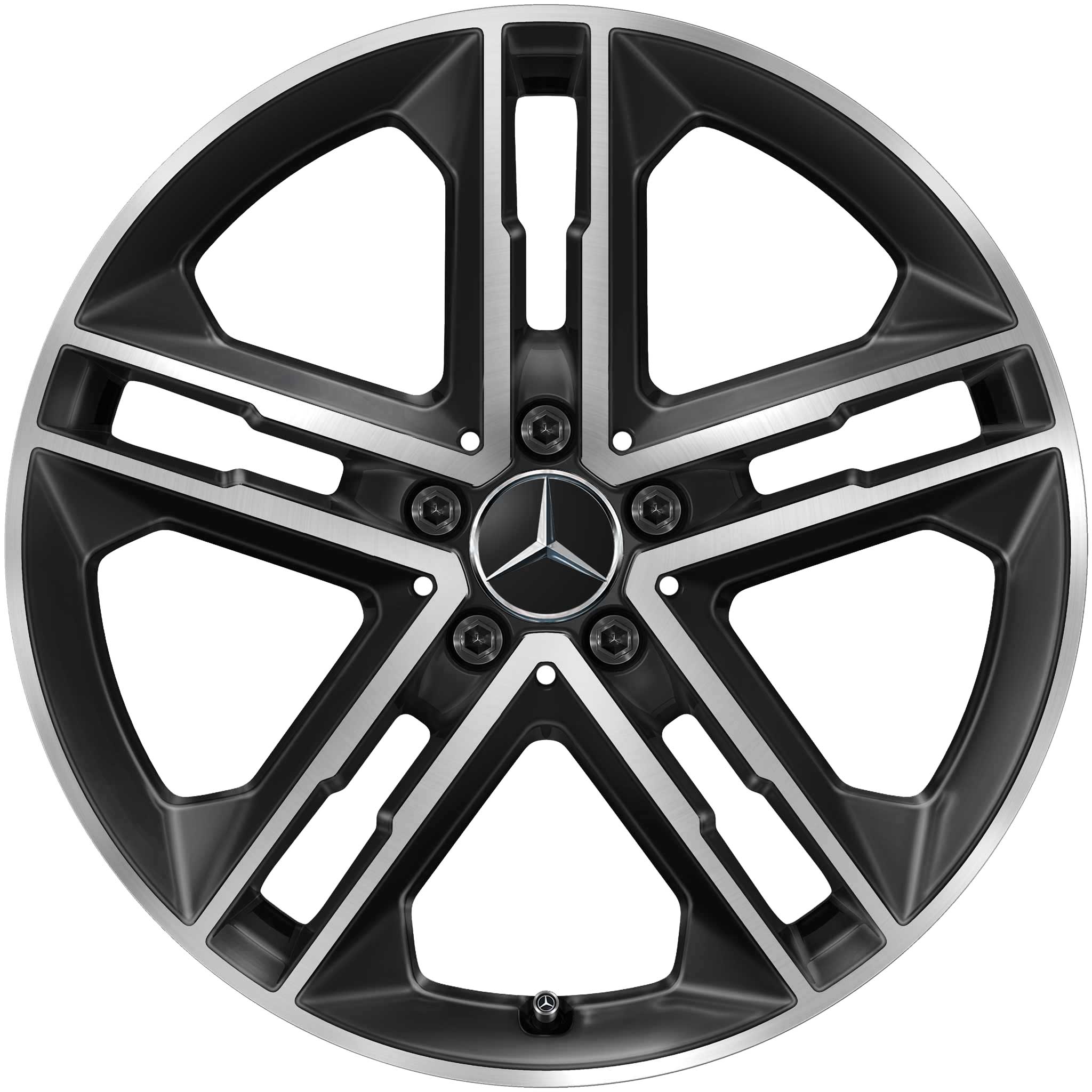 Mercedes 5 Twin Spoke [177-19] Gloss Black with High Sheen Alloy Wheel Product Image #1