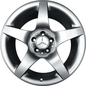18" Mercedes 5 Spoke [199-18] Titanium Silver alloy wheel