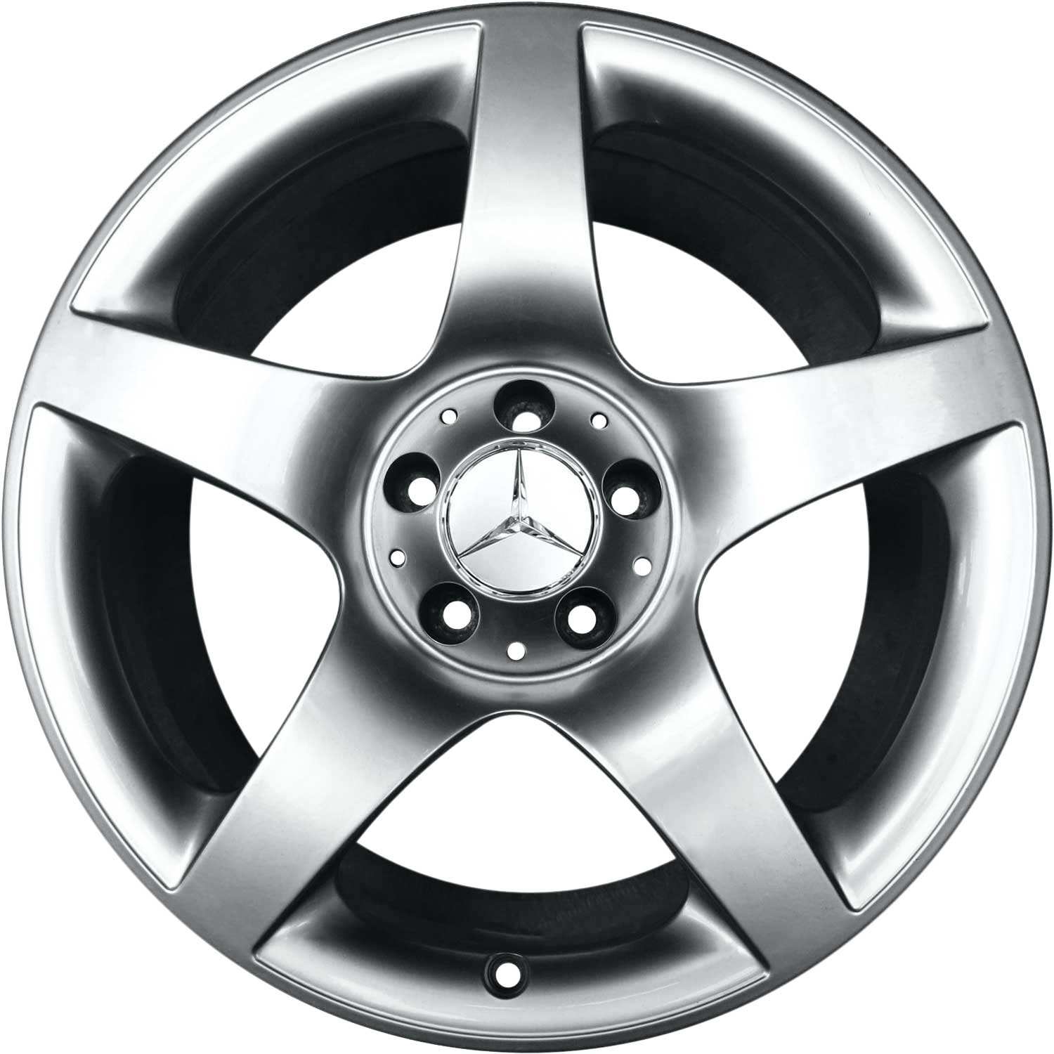 Mercedes 5 Spoke [199-18] Titanium Silver Alloy Wheel Product Image #1