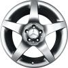 Mercedes 5 Spoke [199-18] Titanium Silver Wheel Img 1