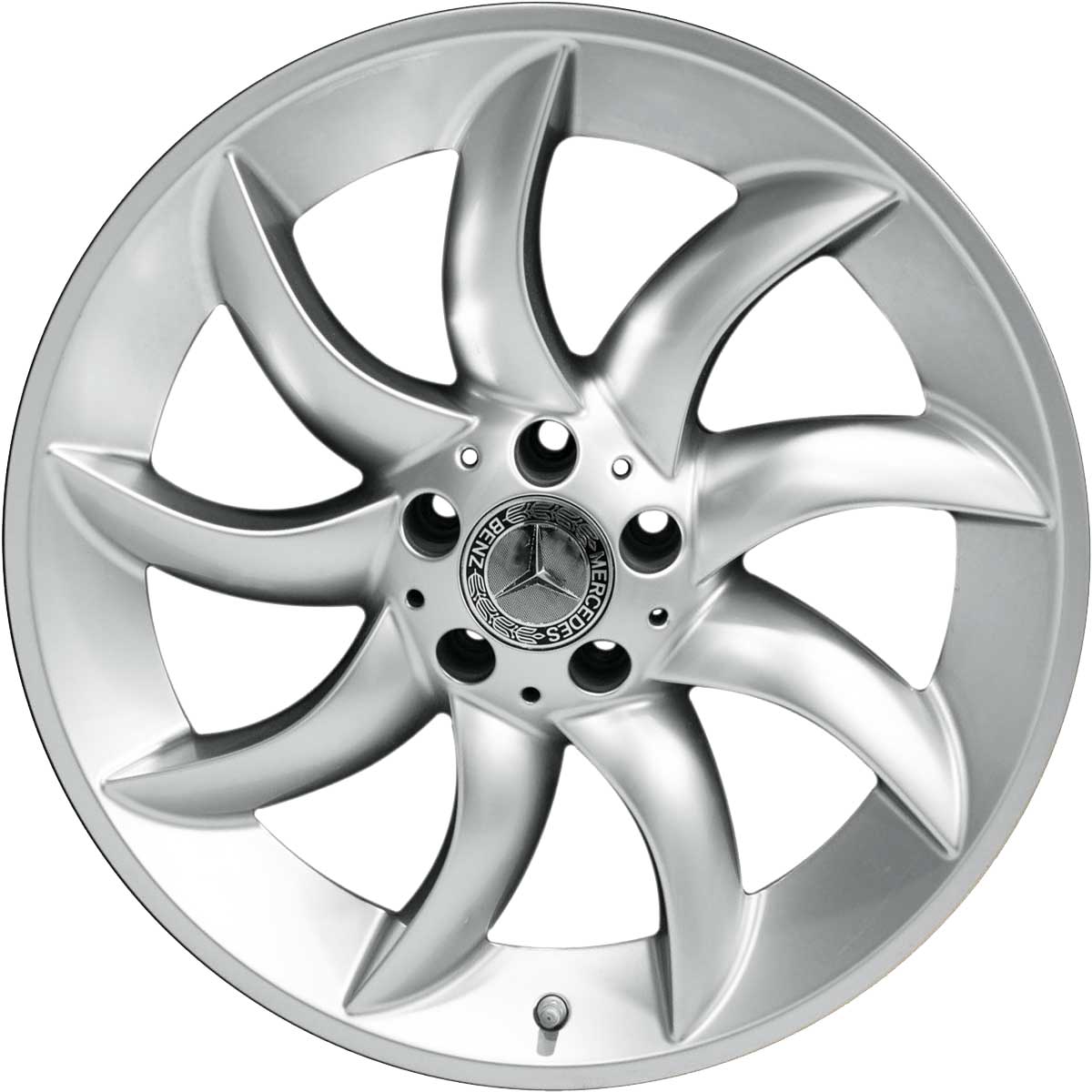 Mercedes 9 Spoke [199-19] Standard Silver Alloy Wheel Product Image #1