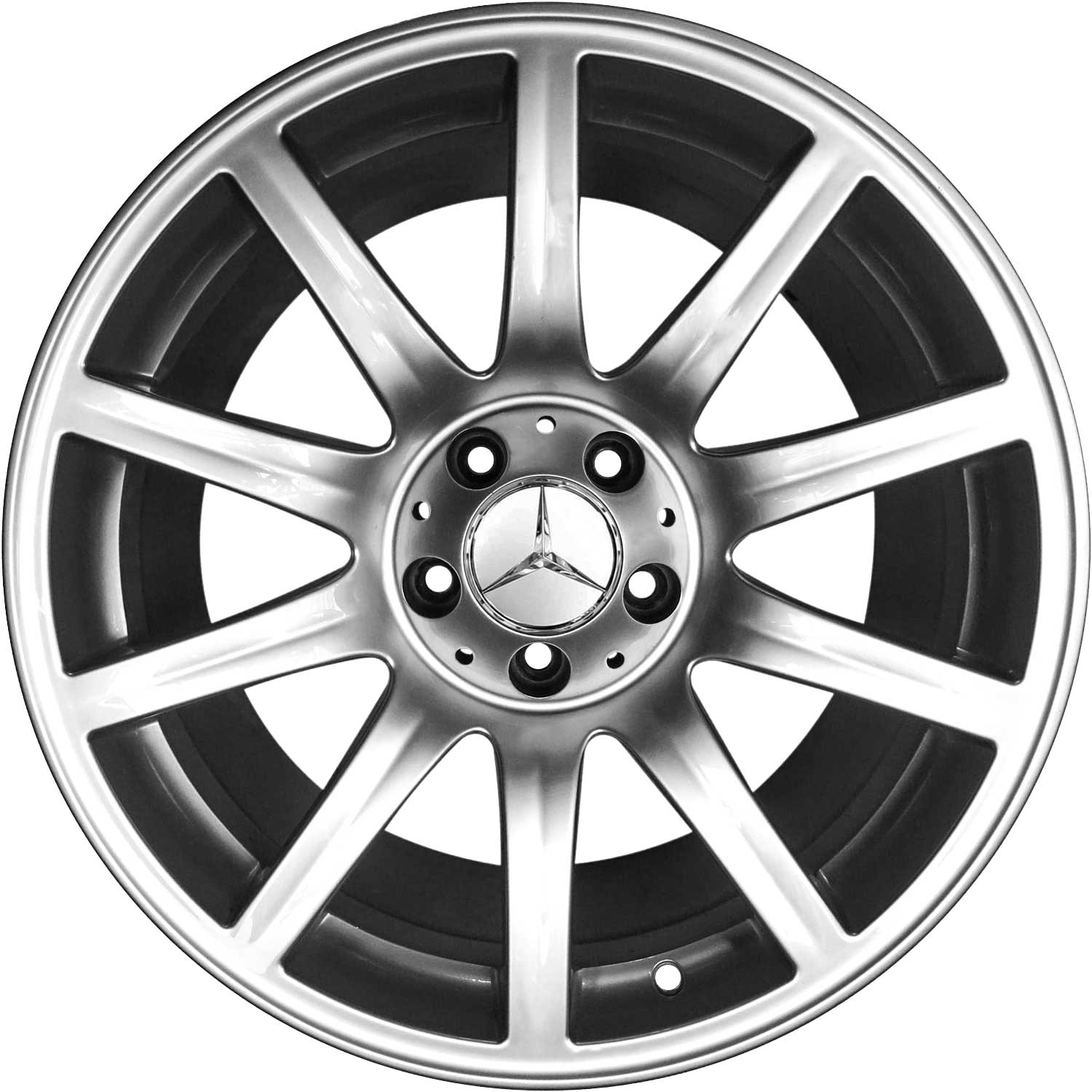 Mercedes 10 Spoke [199-18] Standard Silver Alloy Wheel Product Image #1