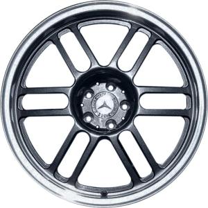 19" Mercedes 6 Double Spoke [199-19] Black with High Sheen Rim Edge alloy wheel