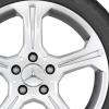 Mercedes 5 Spoke [204-17] Titanium Silver Wheel Img 2
