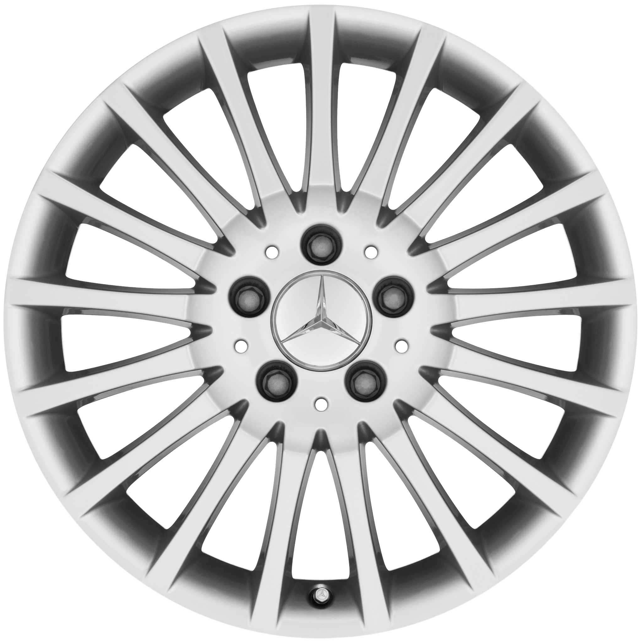 Mercedes 17 Spoke [204-17] Titanium Silver Alloy Wheel Product Image #1