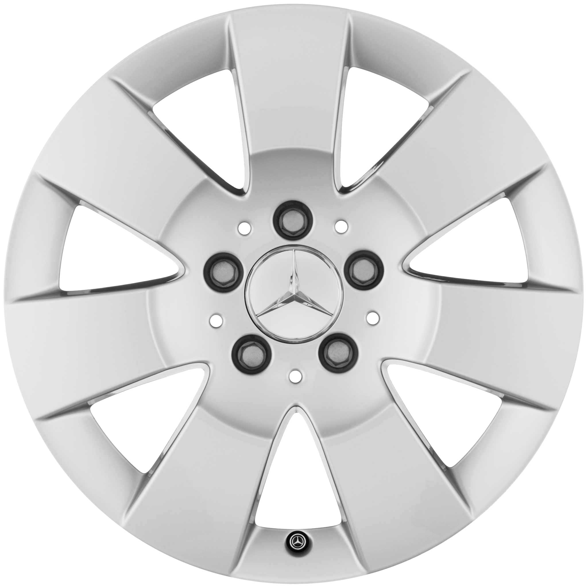 Mercedes 7 Spoke [204-16] Titanium Silver Alloy Wheel Product Image #1
