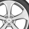 Mercedes 5 Spoke [204-20] Vanadium Silver Wheel Img 2