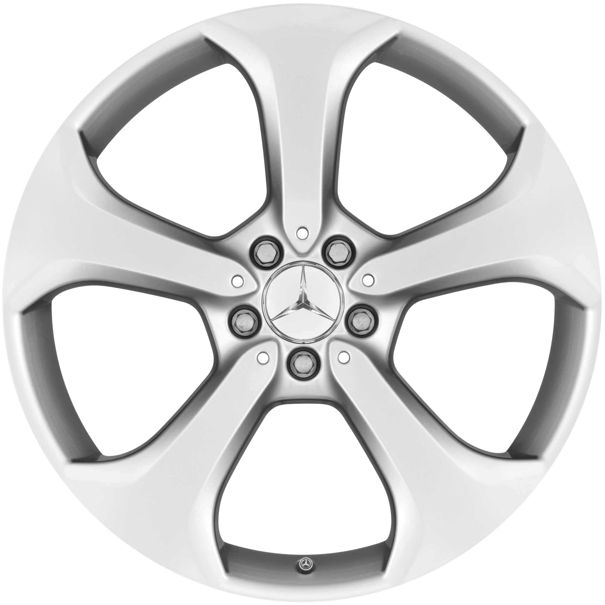 Mercedes 5 Spoke [204-20] Vanadium Silver Alloy Wheel Product Image #1