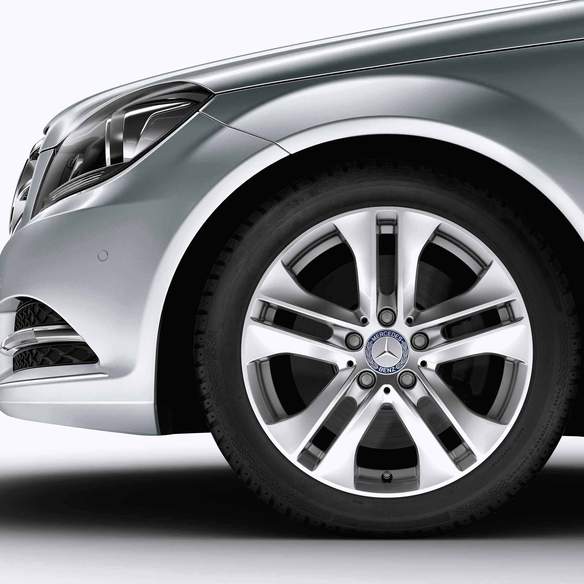 Mercedes 5 Twin Spoke [204-17] Titanium Silver Alloy Wheel Product Image #3