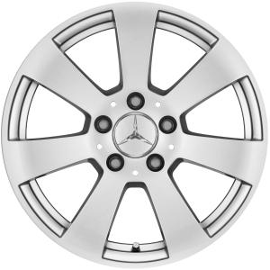 Mercedes 7 Spoke [204-16] Titanium Silver Alloy Wheel for Mercedes C-Class S204 - Sizes 16in