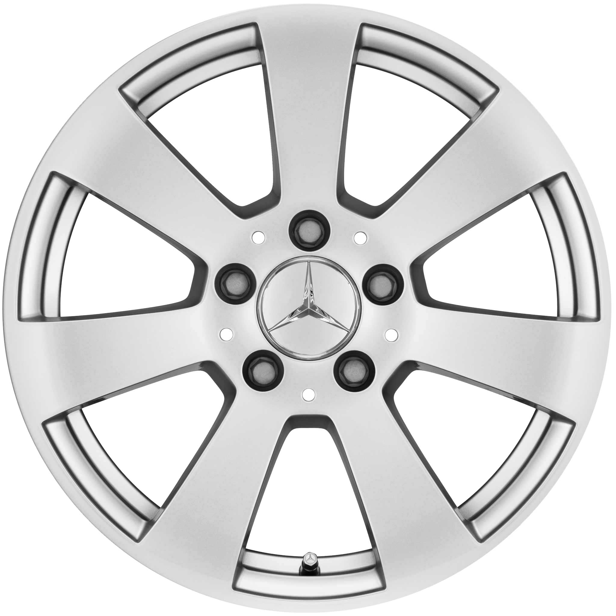 Mercedes 7 Spoke [204-16] Titanium Silver Alloy Wheel Product Image #1