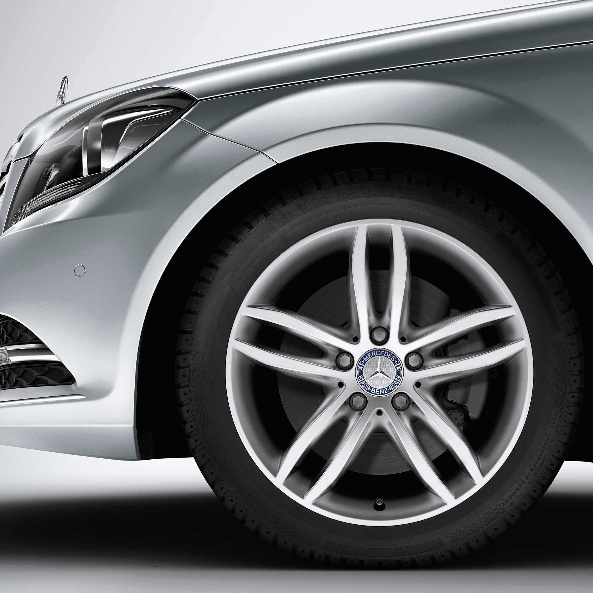 Mercedes 5 Twin Spoke [204-17] Titanium Silver Alloy Wheel Product Image #3