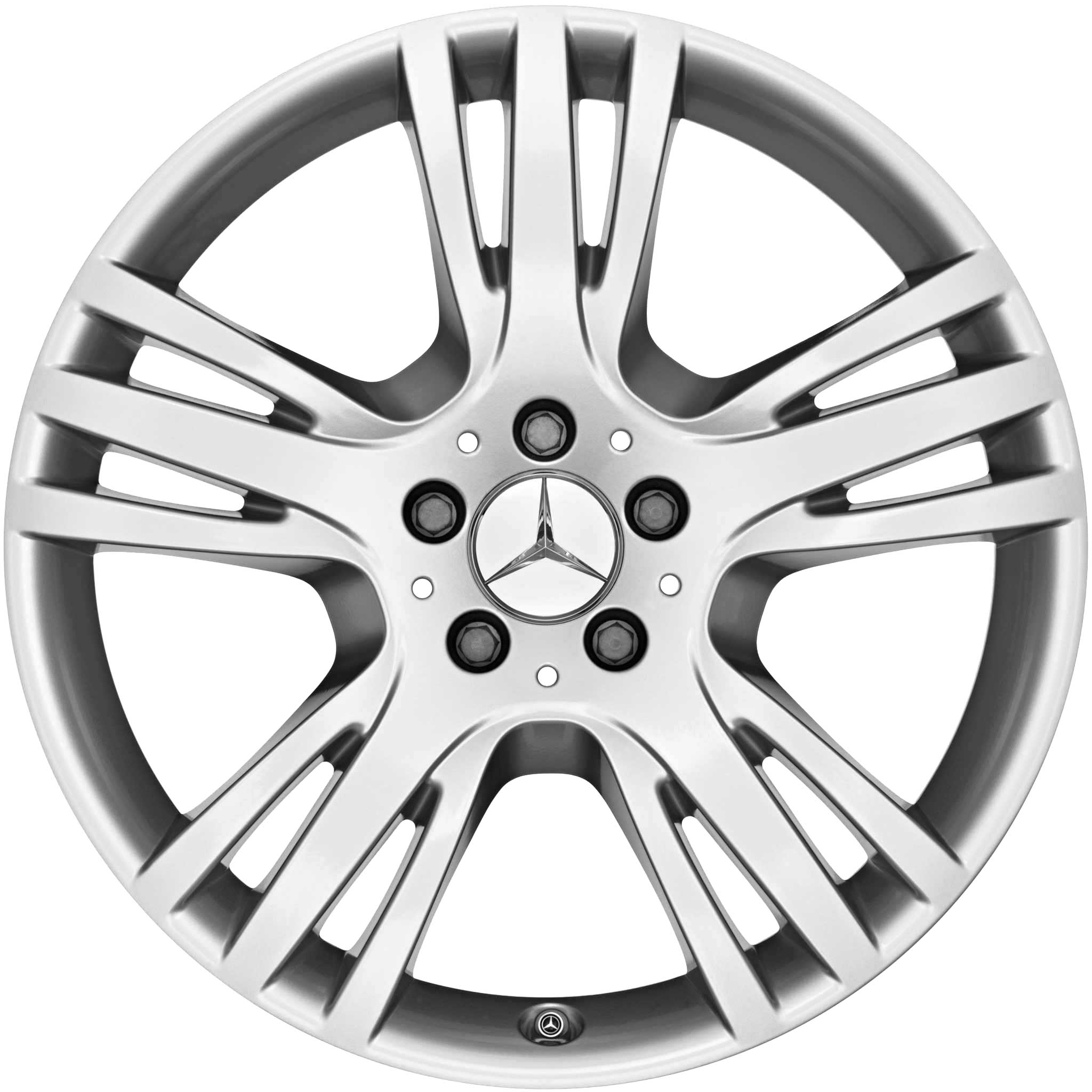 Mercedes 5 Triple Spoke [204-19] Titanium Silver Alloy Wheel Product Image #1