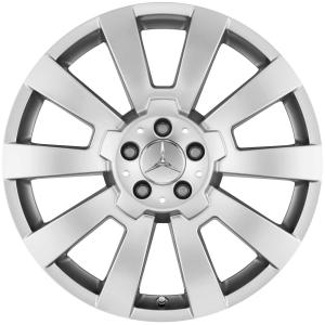 Mercedes 5 Twin Spoke [204-19] Titanium Silver Alloy Wheel for Mercedes GLK-Class X204 - Sizes 19in